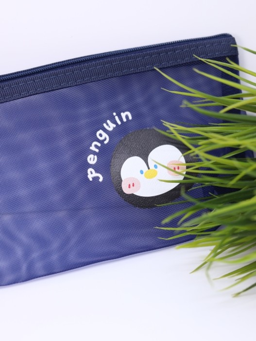 Пенал &quot;Penguin&quot;, black (21*11 см) 