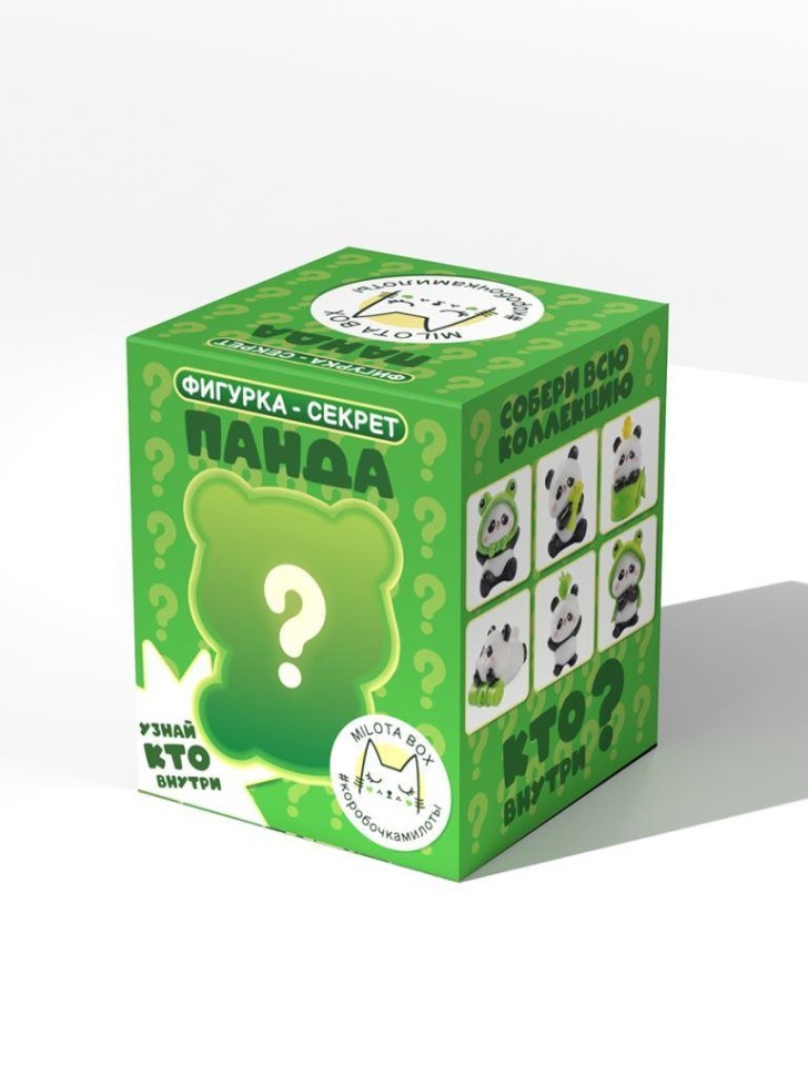 Фигурка-секрет MilotaBox "Игривая панда", (3 см)