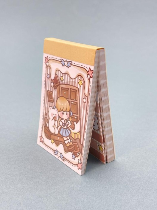 Блокнот отрывной для записей &quot;Lovely stories&quot;, brown 