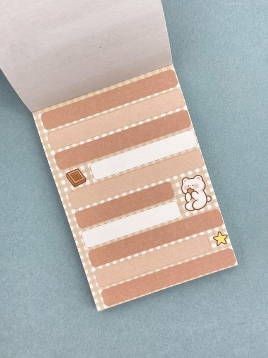 Блокнот отрывной для записей &quot;Lovely stories&quot;, brown 