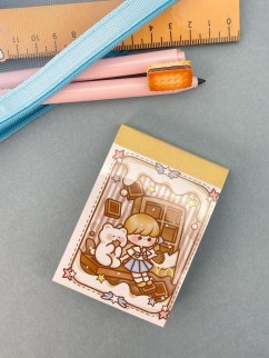 Блокнот отрывной для записей &quot;Lovely stories&quot;, brown