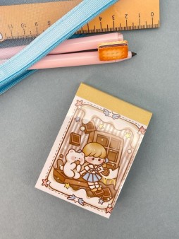 Блокнот отрывной для записей "Lovely stories", brown