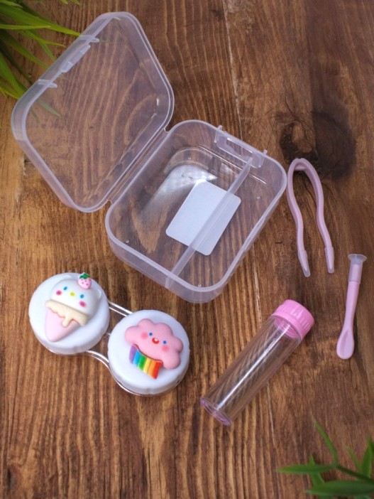 Контейнер для линз &quot;Bright friends&quot;, unicorn 