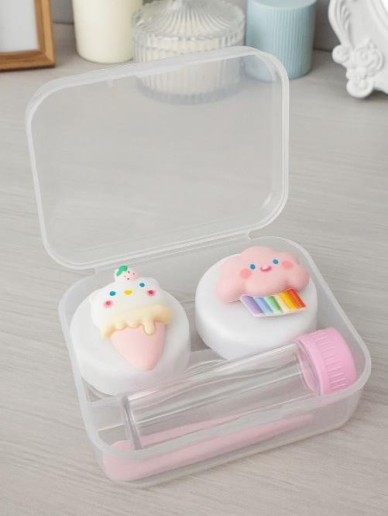 Контейнер для линз "Bright friends", unicorn