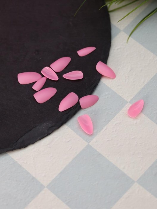 Накладные ногти GIRLY «Rich pink», 12 шт., с клеевыми пластинами 