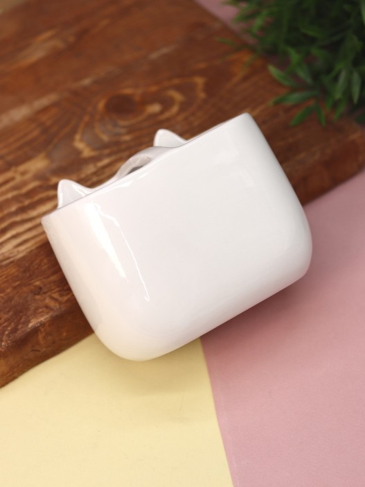 Подставка для зубных щёток iLikeGift «Cute cat», 550 мл 