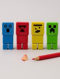 Точилка с ластиком "Моя игра", микс