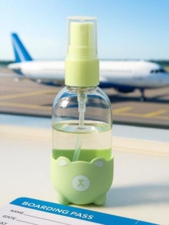 Дорожная бутылочка "Bear", light green (60 ml)