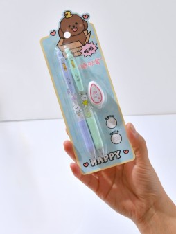 Светящаяся ручка с невидимыми чернилами "Fluffy brown puppy"