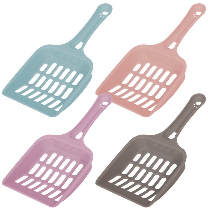 Совок для уборки лотка (9х19,5х2см), mix 4 цв. 