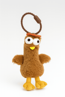 Плюшевый брелок "Laying hens", brown