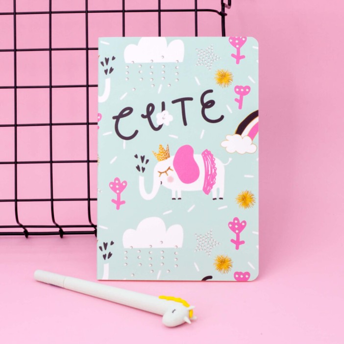 Тетрадь(A5) "Fancy Elephant", blue 