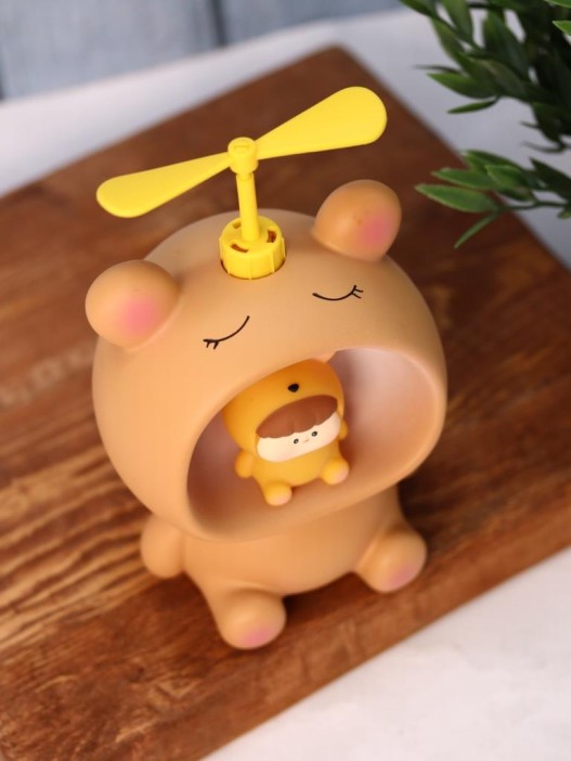 Kопилка - ночник «Baby bear fan», brown 