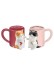 Набор кружек керамических iLikeGift 2 шт. «Cat love» 