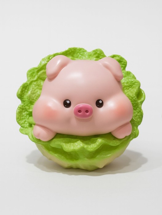 Копилка на магнитах iLikeGift "Cabbage pig", 16.3*15.2*14.1 см 