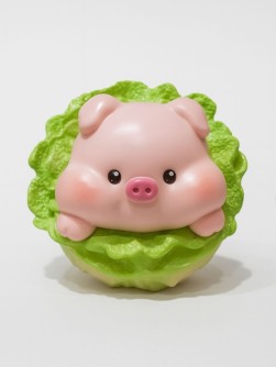 Копилка на магнитах iLikeGift "Капустный поросёнок", 16,3*15,2*14,1 см