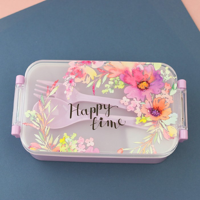 Ланчбокс &quot;Happy Time&quot; pink 