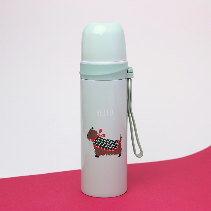 B-HS-6733-Z ТЕРМОС &quot;Hello&quot; green 500ml 
