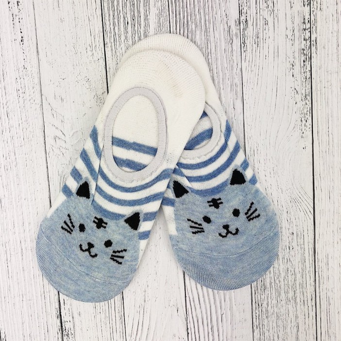 Носки &quot;Кот&quot;, голубые 