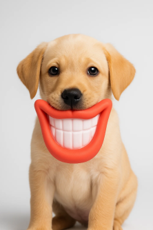 Игрушка для питомцев "Улыбка" (7,5х8 см).