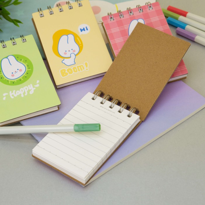 Блокнот (А7) "Funny bunny", pink 