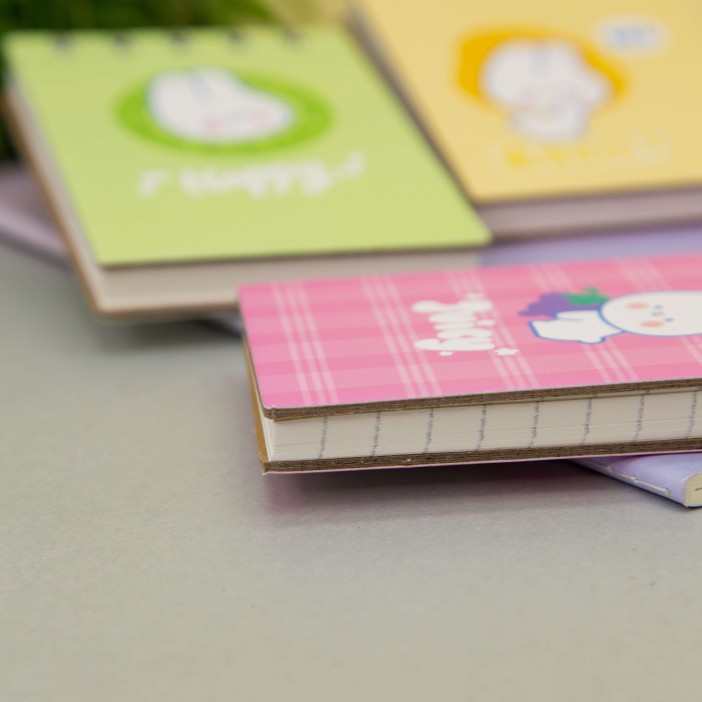 Блокнот (А7) "Funny bunny", pink 