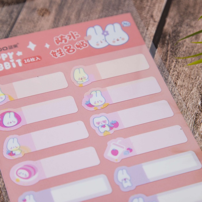 Наклейки для информации "Hare", pink 