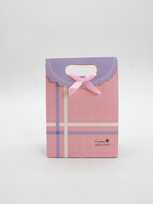 Пакет подарочный (XS) &quot;Simple plaid&quot;, red (12x6x16) 