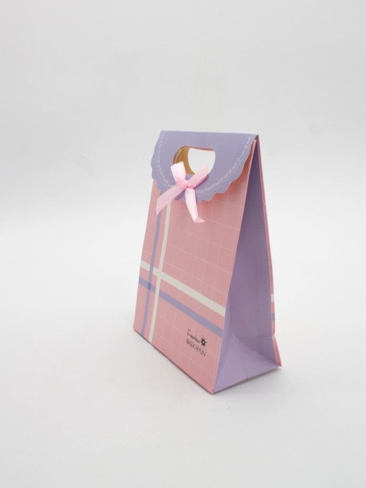 Пакет подарочный (XS) &quot;Simple plaid&quot;, red (12x6x16) 