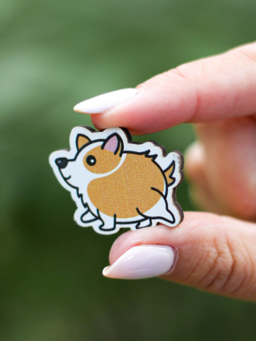 Значок Бегущая Собачка 