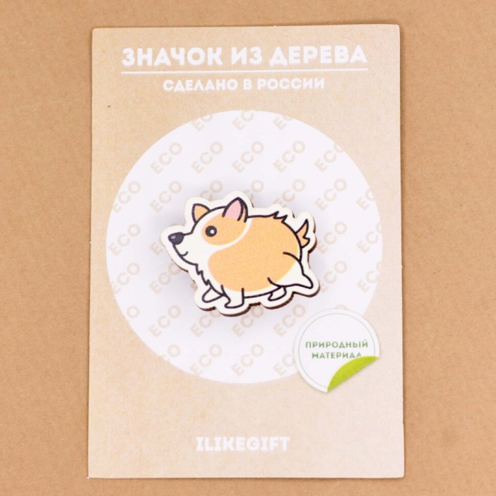 Значок Бегущая Собачка 