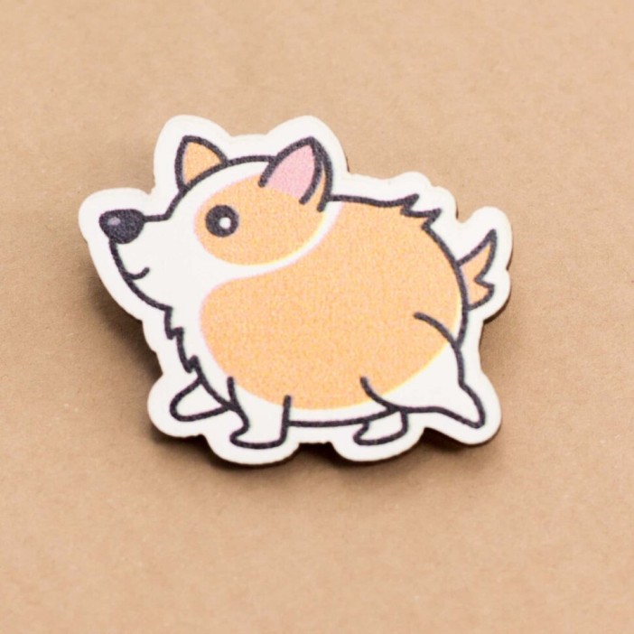 Значок Бегущая Собачка 