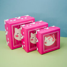 Набор подарочных коробок 3 в 1 «Cute cat», 15*15*6.5-17*17*8-19*19*9.5
