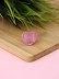 Кольцо акриловое GIRLY &quot;Pink heart&quot;, pink (d=1,7 см) 