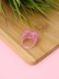 Кольцо акриловое GIRLY &quot;Pink heart&quot;, pink (d=1,7 см) 