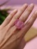 Кольцо акриловое GIRLY &quot;Pink heart&quot;, pink (d=1,7 см) 