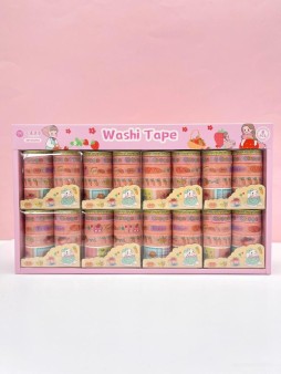 Набор декоративного скотча 10 шт. "Food stories", hare, шоу-бокс 8 шт.