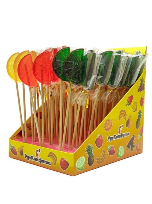 Леденцы "Долька" (шоубокс - 60 шт.) 