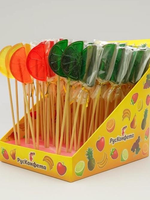 Леденцы "Долька" (шоубокс - 60 шт.) 