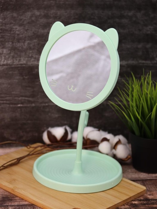Зеркало настольное GIRLY &quot;Smiling cat&quot;, green 