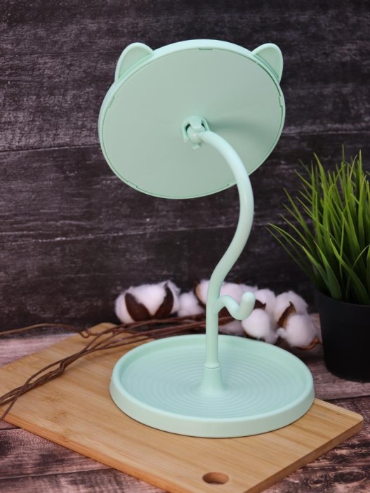 Зеркало настольное GIRLY &quot;Smiling cat&quot;, green 