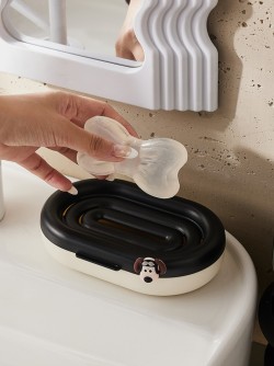 Мыльница «Soapy face», black (4,5*16*10,5 см)