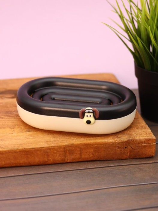 Мыльница «Soapy face», black (4,5*16*10,5 см) 