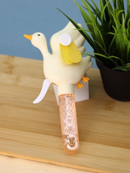 Портативный механический ручной вентилятор «Funny goose», white 