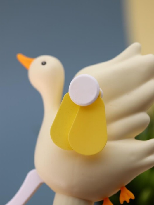 Портативный механический ручной вентилятор «Funny goose», white 