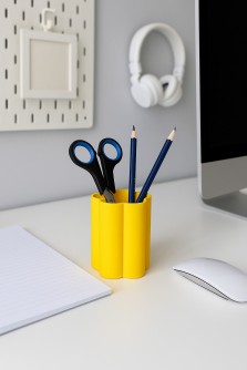 Стакан силиконовый складной "Drawing", yellow