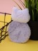 Плюшевое зеркало GIRLY "Спящий котенок", фиолетовое (8*12,5 см)