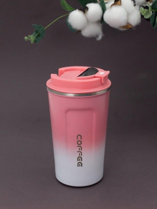 Термокружка с датчиком температуры &quot;Сoffee gradient&quot;, pink (510 ml) 