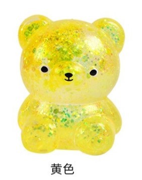 Мялка - антистресс «Милый мишка», желтая 