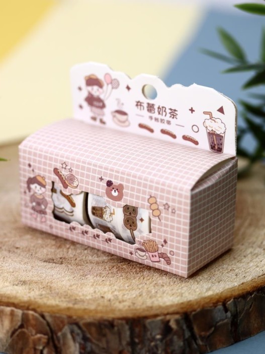 Набор декоративного скотча «Fruit friend», brown 